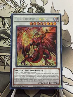 Yu-Gi-Oh! The Crimson King, Secret Rare Foil, 1st Ed BLZD-EN036, NM - Image 1