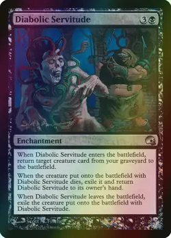 MTG Diabolic Servitude Foil ** Premium Deck Series: Graveborn ** English - Image 1