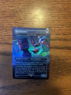 MTG Egg Hammer (Myr Battlesphere) Secret Lair Drop Rare - Image 1