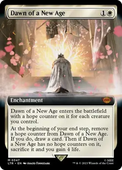 Mint/Near-Mint, English - 1 x MTG Dawn of a New Age - Extended Art The Lord of t - Image 1