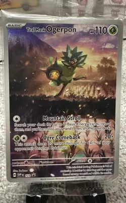 Pokemon TCG Twilight Masquerade ETB Teal Mask Ogerpon Black Star Promo SVP123 - Image 1