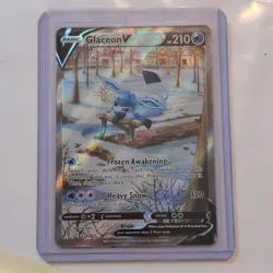 Pokemon Glaceon V Alternate Full Art Ultra Rare Holo 175/203 Evolving Skies - Image 1