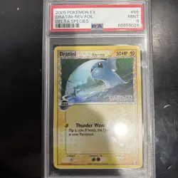 Pokemon Card Dratini EX Delta Species REV.FOIL 66/113 PSA 9 Mint - Image 1