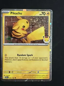 Pikachu Pokemon Day 2026 051/162 30th Anniversary Promo Pokemon TCG MINT SWIRL - Image 1