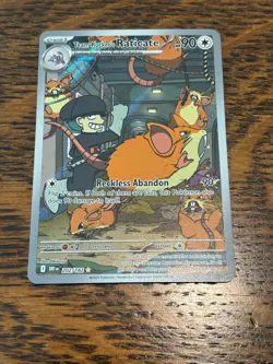 POKEMON TEAM ROCKET'S RATICATE 202/182 DESTINED RIVALS IR ILLUSTRATION RARE HOLO - Image 1