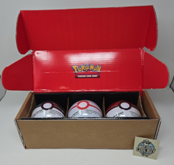 Pokemon TCG: Poke Ball Tin 3-Pack Bundle 2024 Factory Sealed Amazon Exclusive - Image 1