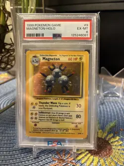 1999 Pokemon Game #9 Magneton-Holo PSA 6 - Image 1