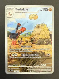 Mudsdale 175/162 Temporal Forces Illustration Rare Pokemon TCG NM/M - Image 1