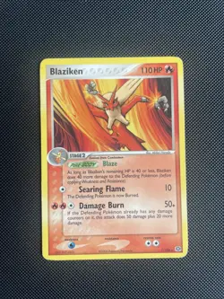 Pokemon Cards - Blaziken - 1/106 - Ex Emerald - Rare -Non Holo MP - Image 1