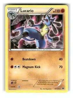Lucario 47/124 Rare Fates Collide Pokemon Near Mint - Image 1