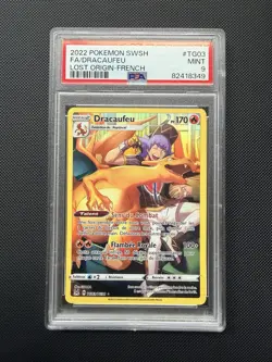 PSA 9 Dracaufeu TG03/TG30 Pokemon EB11 : Origine Perdue - Francais - Image 1