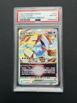 Carte Pokemon - Lugia VSTAR 139/195 - Tempete Argentee EB12 PSA 8 NM-MT - Image 1