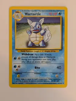 Pokemon TCG Wartortle Base Set 42/102 - Image 1