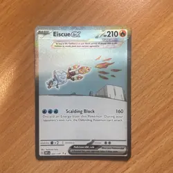 Pokemon TCG Card Eiscue ex 210/197 Obsidian Flames Full Art - NM - Image 1