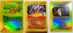 Pokemon E Reader Lot Aquapolis Houndoom Parasect Fighting Cube Holo Reverse Holo - Image 1