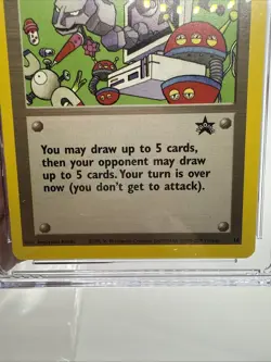 2000 Pokemon TCG Computer Error Trainer #16 CGC GEM MINT 10 BS Promo Vintage - Image 4