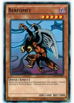 Berfomet - YGLD-ENB09 - Common - 1st Edition - Lightly Played - Yugi's Legendary - Image 1
