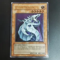 Yu-Gi-Oh Cyber Dragon CRV-FR015 Ultimate Rare FR LP Vintage - Image 1