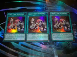 3x Clown Crew Rehearsal 1st Edition Super Rare BLZD-EN059 Yu-Gi-Oh! - Image 1