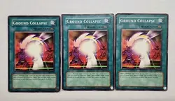 PSV-E070 x3 Ground Collapse Common MP Yugioh - Image 1