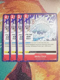 Moby Dick Playset - OP02-006 x4 - Paramount War - One Piece TCG - English NM - Image 1