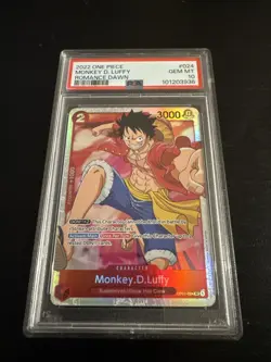 ONE PIECE ROMANCE DAWN OP01-024 MONKEY D. LUFFY PSA 10 GEM MINT - Image 1