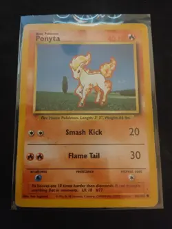 PONYTA 60/102 Common Base Set WOTC 1999 Pokemon - HP - Image 1
