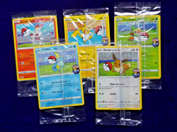 Pokemon Futsal On The Ball Football set, 5 Promo cards all Sealed bin 1 - Image 1