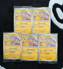 Pikachu At The Museum Pokemon Card Promo Sealed x5 - Image 2