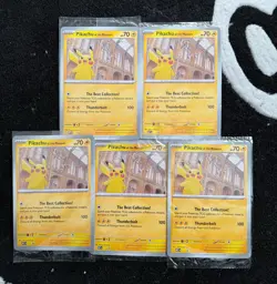 Pikachu At The Museum Pokemon Card Promo Sealed x5 - Image 4