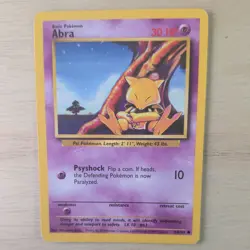 ABRA 43/102 POKEMON CARD (BASE SET) - Image 1