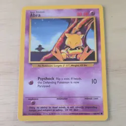 ABRA 43/102 POKEMON CARD (BASE SET) - Image 2