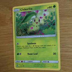 CHIKORITA 5/214 POKEMON CARD (LOST THUNDER SET) - Image 4