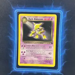 ⭐ Dark Alakazam 18/82 ⭐ Non Holo Rare Team Rocket Set Pokemon Card WOTC TCG - Image 1