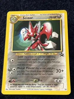 Scizor 33 Black Star Promo Regular Vintage Pokemon TCG - Image 1