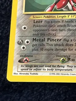 Scizor 33 Black Star Promo Regular Vintage Pokemon TCG - Image 5