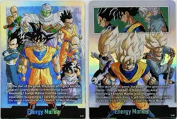 Bandai Dragon Ball Super Card Game Holo Energy Marker E-91 E-92 Lot English - Image 1