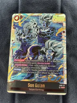 Bandai Dragon Ball Super Card Game Son Goten FB08-121 SCR Double Strike Foil - Image 1