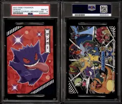 2022 PSA 8 GENGAR 😈 Tournament Battle Bromide Gum Card Pokemon ENSKY LOW POP - Image 1