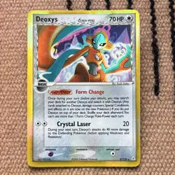 Deoxys 5/110 Holon Phantoms Holo Rare 70 HP Crystal Laser Pokemon Card 2006 - Image 1