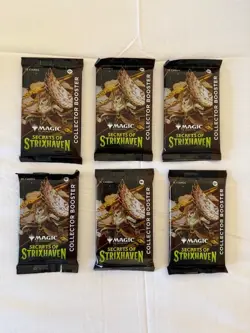 MTG Magic The Gathering Secrets of Strixhaven Collector Booster Pack Lot of 6 - Image 1
