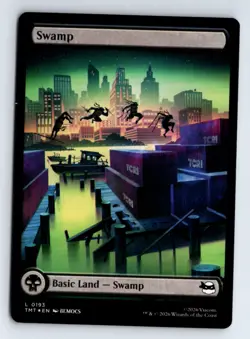 Magic the gathering. Teenage Mutant Ninja Turtles Full art (FOIL) Land lot of 6 - Image 5