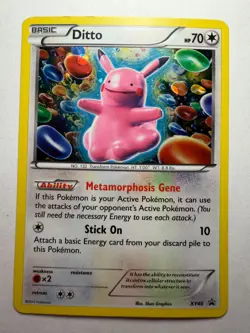 Pokemon Holo Black Star Promo pikachu Ditto- XY40 - Image 1