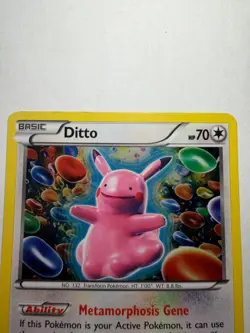 Pokemon Holo Black Star Promo pikachu Ditto- XY40 - Image 2