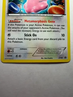 Pokemon Holo Black Star Promo pikachu Ditto- XY40 - Image 3