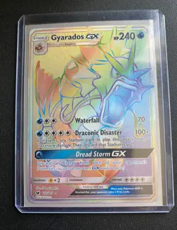 Gyarados GX 112/111 Rainbow Secret Rare Pokemon TCG Crimson Invasion NM-MINT!!! - Image 1