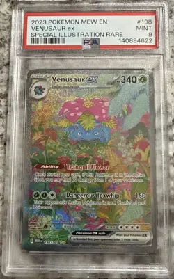 2023 Pokemon Mew en Venusaur EX Special Illustration Rare PSA 9 - Image 1