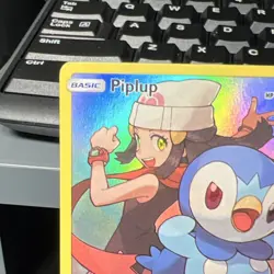 Pokemon Piplup Secret Rare Full Art Holo 239/236 SM Cosmic Eclipse - Image 5