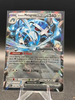 Steven's Metagross ex 145/182 Sv10: Destined Rivals Holo Pokemon TCG - Image 1