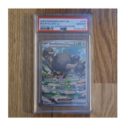 Pokemon Bouffalant ex 170/086 White Flare Special Illustration Rare PSA 10 - Image 1